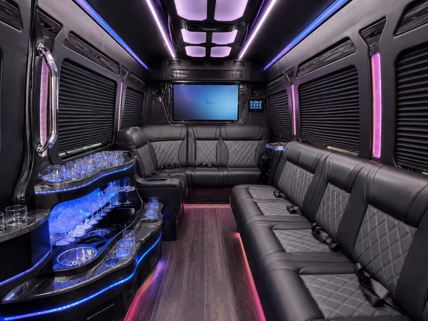 large group wedding shuttles for lds receptions and extended family gatherings