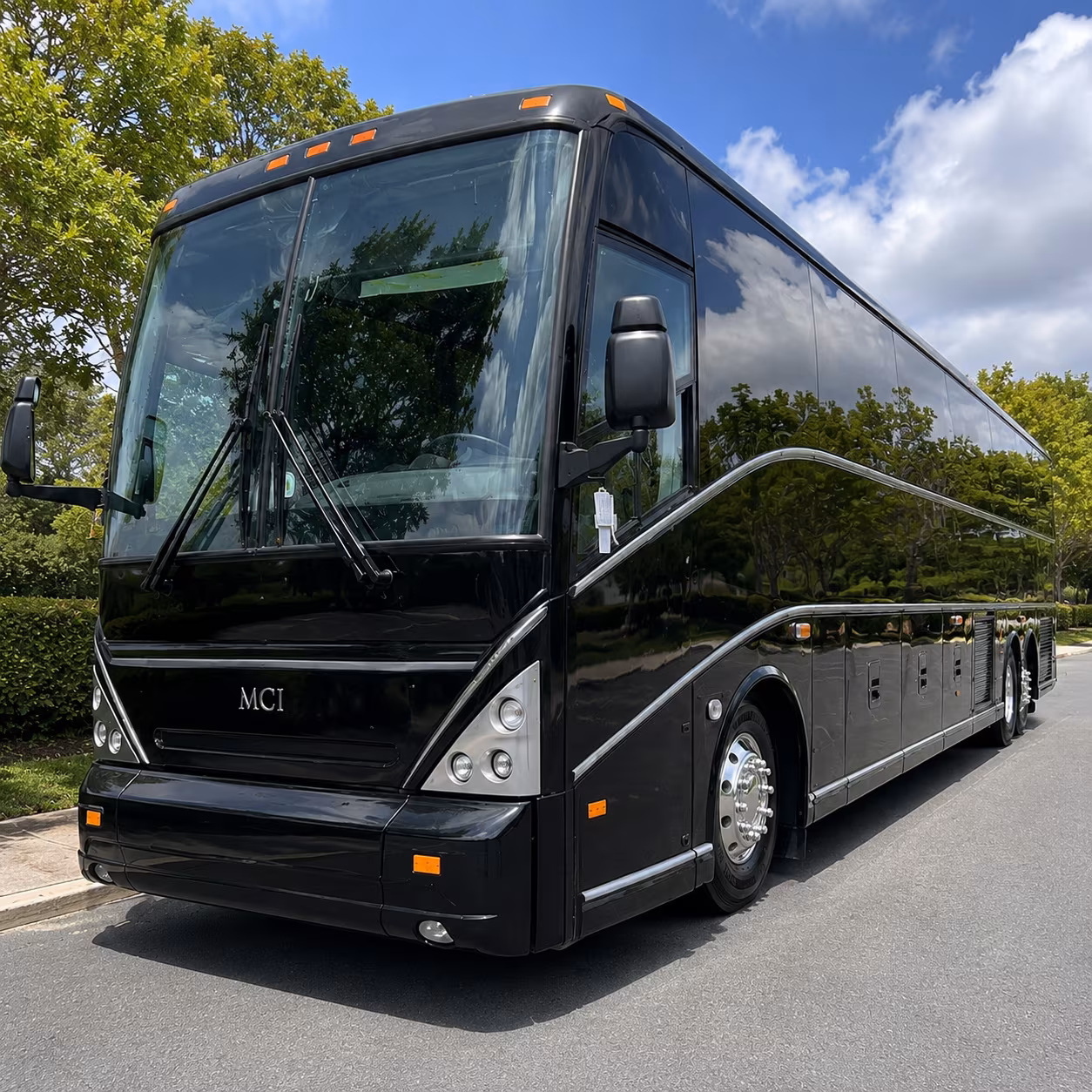 prom groups from nearby schools find buses here too